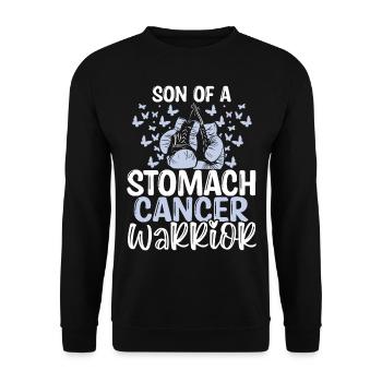 Stomach Cancer Awareness Month Ribbon Son - Unisex Pullover - Schwarz - Vorne - Alina (178cm) & Michal (187cm)