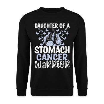 Stomach Cancer Awareness Month Daughter - Unisex Pullover - Schwarz - Vorne - Alina (178cm) & Michal (187cm)