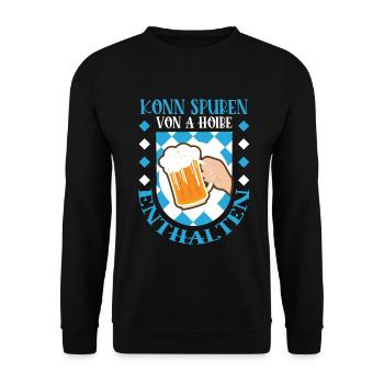 Konn traces of A Hoibe included - Unisex Sweatshirt - black - Front - Alina (178cm) & Michal (187cm)