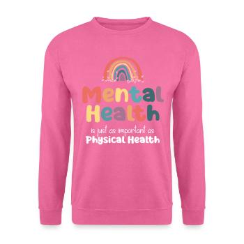 Mental Health Regenbogen - Unisex Pullover - Pink - Vorne
