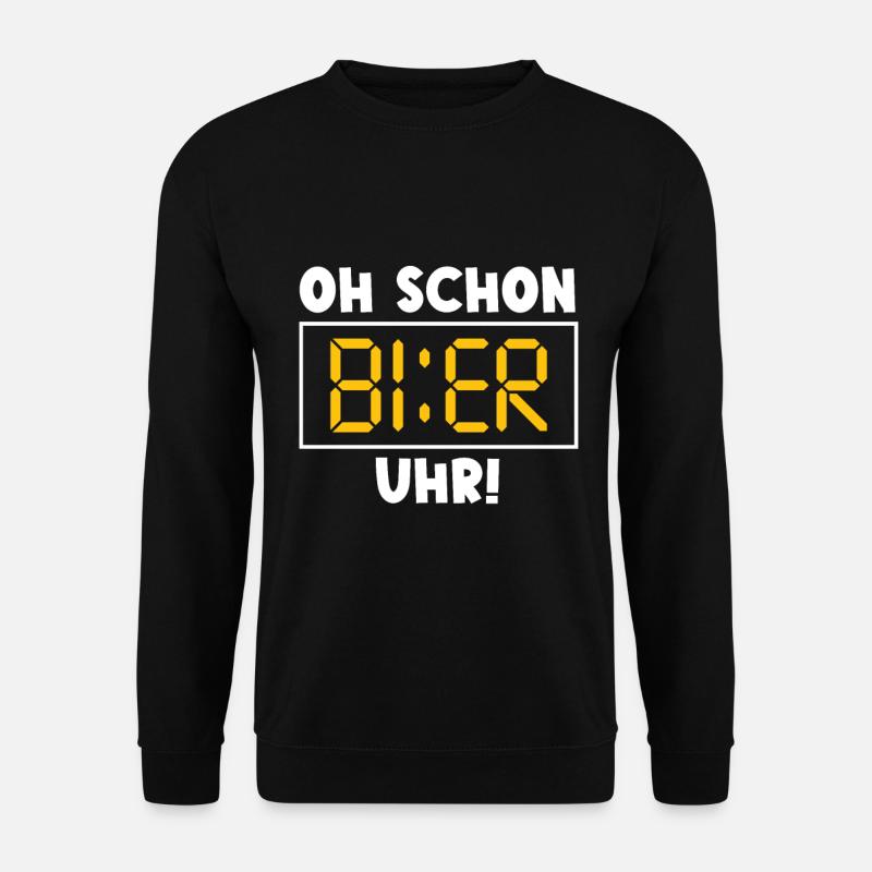 Bier Sprüche Lustiger Spruch - Unisex Pullover - Schwarz