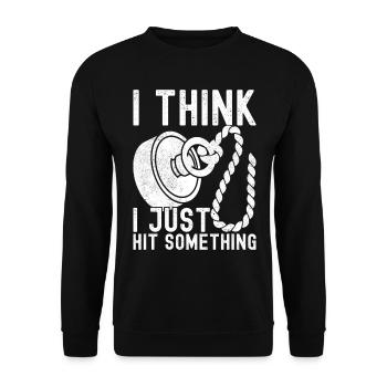Magnet Fischer Magnet Pêche - Sweat-shirt Unisexe - noir - Devant - Alina (178cm) & Michal (187cm)