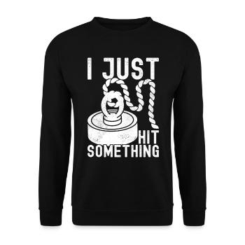 Magnet Fischer Magnet Pêche - Sweat-shirt Unisexe - noir - Devant - Alina (178cm) & Michal (187cm)