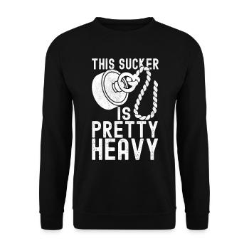 Magnet Fischer Magnet Pêche - Sweat-shirt Unisexe - noir - Devant - Alina (178cm) & Michal (187cm)