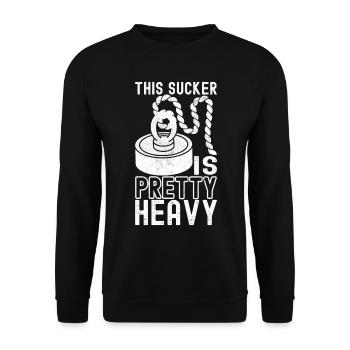Magnet Fischer Magnet Pêche - Sweat-shirt Unisexe - noir - Devant - Alina (178cm) & Michal (187cm)