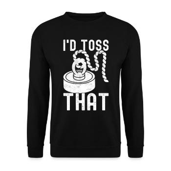Magnet Fischer Magnet Pêche - Sweat-shirt Unisexe - noir - Devant - Alina (178cm) & Michal (187cm)