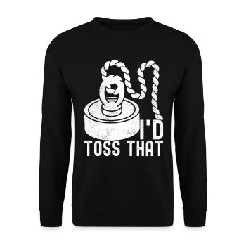 Magnet Fischer Magnet Pêche - Sweat-shirt Unisexe - noir - Devant - Alina (178cm) & Michal (187cm)