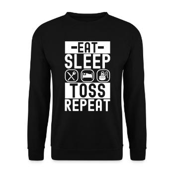 Magnet Fischer Magnet Pêche - Sweat-shirt Unisexe - noir - Devant - Alina (178cm) & Michal (187cm)