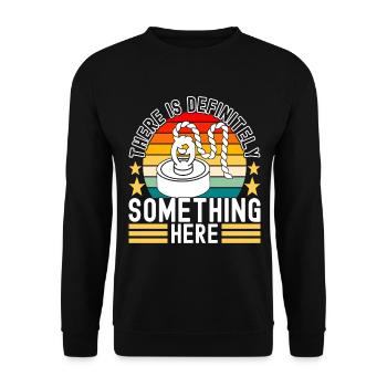 Magnet Fischer Magnet Pêche - Sweat-shirt Unisexe - noir - Devant - Alina (178cm) & Michal (187cm)