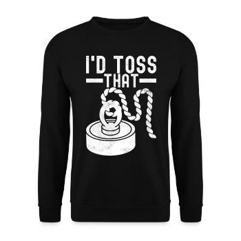 Magnet Fischer Magnet Pêche - Sweat-shirt Unisexe - noir - Devant - Alina (178cm) & Michal (187cm)