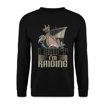 Wikinger Nordische Mythologie - Unisex Pullover - Schwarz - Vorne - Alina (178cm) & Michal (187cm)