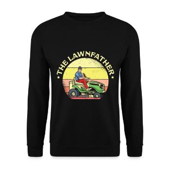 Le paysagiste tondeuse à gazon - Sweat-shirt Unisexe - noir - Devant - Alina (178cm) & Michal (187cm)