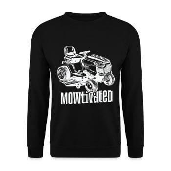 Mowtivated Lawn Mower Paysagiste - Sweat-shirt Unisexe - noir - Devant - Alina (178cm) & Michal (187cm)