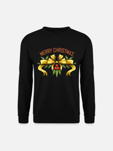 Gui ruban Joyeux Noël - Sweat-shirt Unisexe - noir