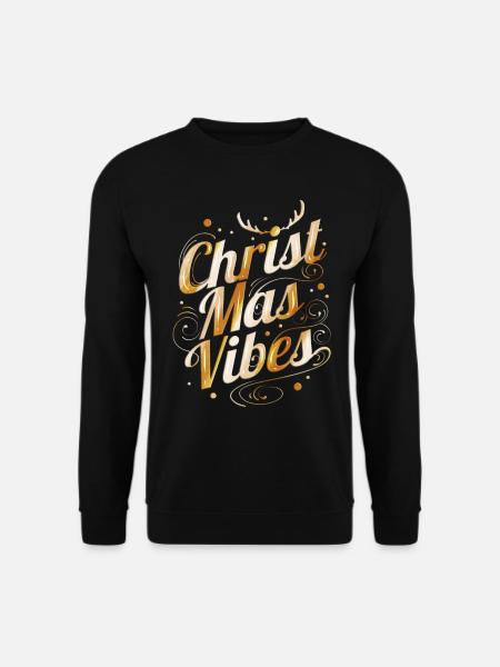 Logo Christmas Vibes pour Noël - Sweat-shirt Unisexe - noir