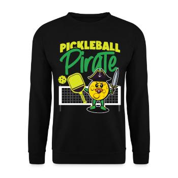 Pickleball Pirate Pickleball - Sweat-shirt Unisexe - noir - Devant - Alina (178cm) & Michal (187cm)