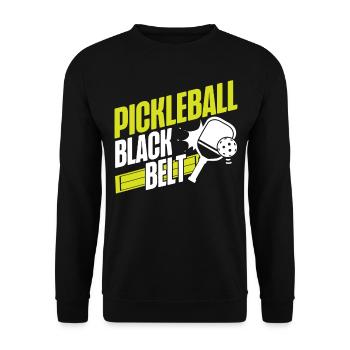Pickleball Pickleball Black Belt - Sweat-shirt Unisexe - noir - Devant - Alina (178cm) & Michal (187cm)