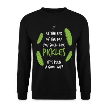 Pickles - Sweat-shirt Unisexe - noir - Devant - Alina (178cm) & Michal (187cm)