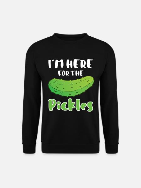 Dans Ici pour les cornichons - Sweat-shirt Unisexe - noir
