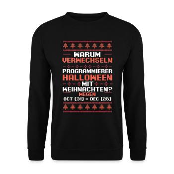 Programmieren Entwickler Coder Programmierer - Unisex Pullover - Schwarz - Vorne - Alina (178cm) & Michal (187cm)