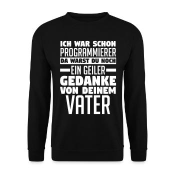 Programmieren Entwickler Coder Programmierer - Unisex Pullover - Schwarz - Vorne - Alina (178cm) & Michal (187cm)
