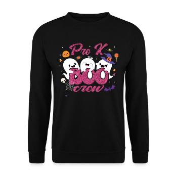 Pre K Boo Crew - Unisex Pullover - Schwarz - Vorne - Alina (178cm) & Michal (187cm)