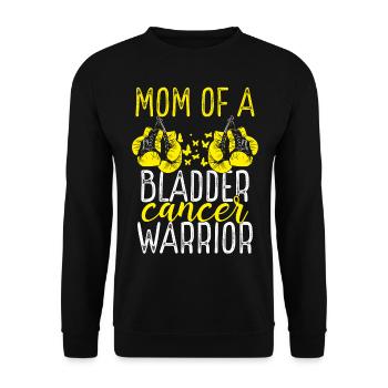 Mom Bladder Cancer Awareness Mothers Day Mama - Unisex Sweatshirt - black - Front - Alina (178cm) & Michal (187cm)