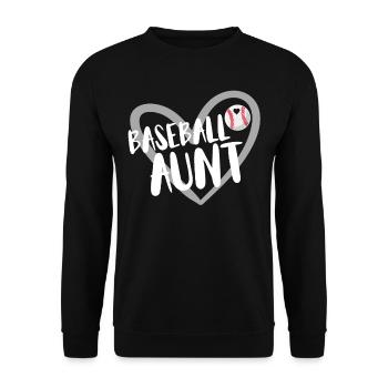 Baseball for Baseball Players - Unisex Sweatshirt - black - Front - Alina (178cm) & Michal (187cm)