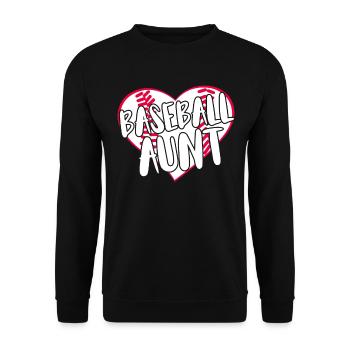 Baseball for Baseball Players - Unisex Sweatshirt - black - Front - Alina (178cm) & Michal (187cm)