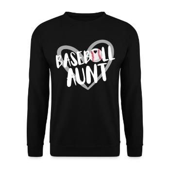 Baseball for Baseball Players - Unisex Sweatshirt - black - Front - Alina (178cm) & Michal (187cm)
