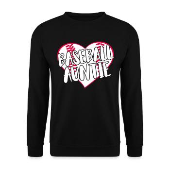 Baseball for Baseball Players - Unisex Sweatshirt - black - Front - Alina (178cm) & Michal (187cm)
