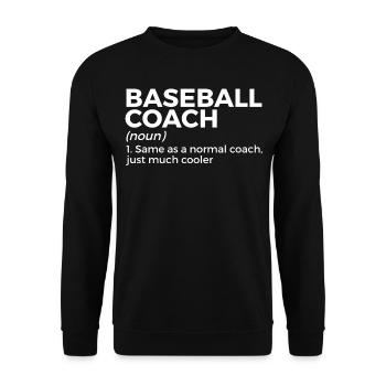 Baseball for Baseball Players - Unisex Sweatshirt - black - Front - Alina (178cm) & Michal (187cm)