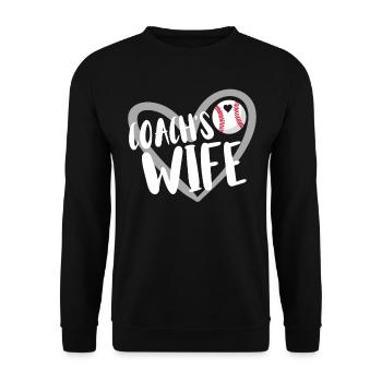 Baseball for Baseball Players - Unisex Sweatshirt - black - Front - Alina (178cm) & Michal (187cm)