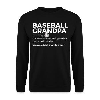 Baseball for Baseball Players - Unisex Sweatshirt - black - Front - Alina (178cm) & Michal (187cm)