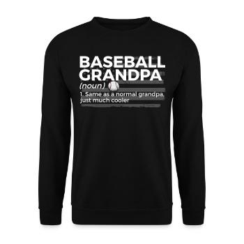 Baseball for Baseball Players - Unisex Sweatshirt - black - Front - Alina (178cm) & Michal (187cm)
