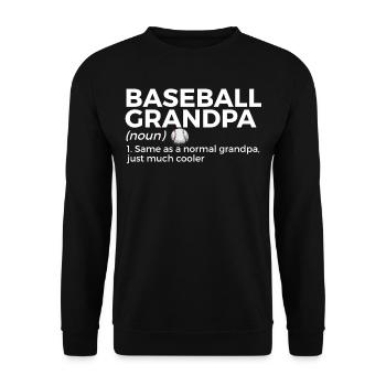 Baseball for Baseball Players - Unisex Sweatshirt - black - Front - Alina (178cm) & Michal (187cm)