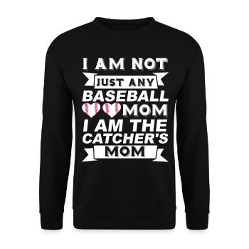 Baseball for Baseball Players - Unisex Sweatshirt - black - Front - Alina (178cm) & Michal (187cm)