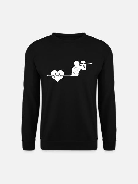 Paintball heartbeat - Unisex Sweatshirt - black