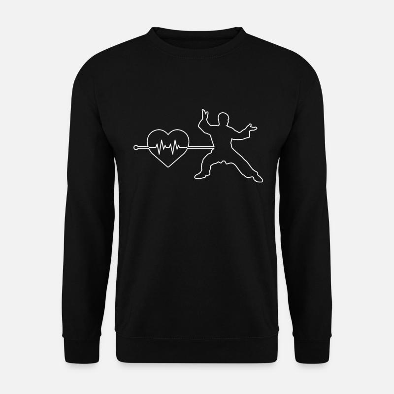 Kampfsport Herzschlag - Unisex Pullover - Schwarz