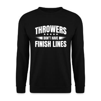 Athletics Event Sport Discuss throwing legend - Unisex Sweatshirt - black - Front - Alina (178cm) & Michal (187cm)