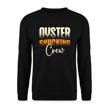 Oyster shell crew - Unisex Sweatshirt - black - Front - Alina (178cm) & Michal (187cm)