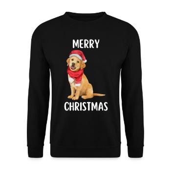 Joyeux Noël Drôle de Chemise de Noël - Sweat-shirt Unisexe - noir - Devant - Alina (178cm) & Michal (187cm)