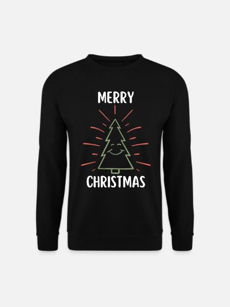Merry Christmas Funny Christmas Shirt - Unisex Sweatshirt - black