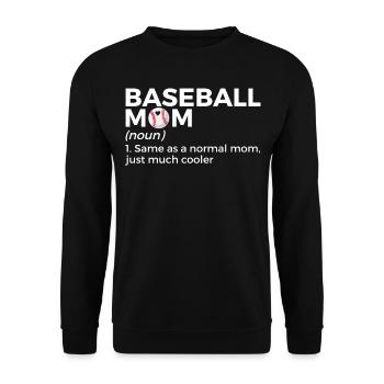 Baseball for Baseball Players - Unisex Sweatshirt - black - Front - Alina (178cm) & Michal (187cm)