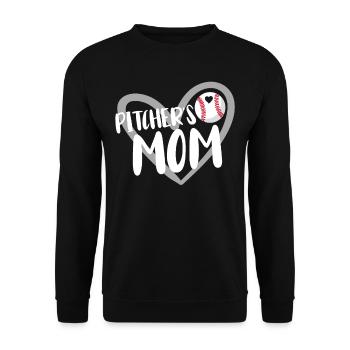 Baseball for Baseball Players - Unisex Sweatshirt - black - Front - Alina (178cm) & Michal (187cm)