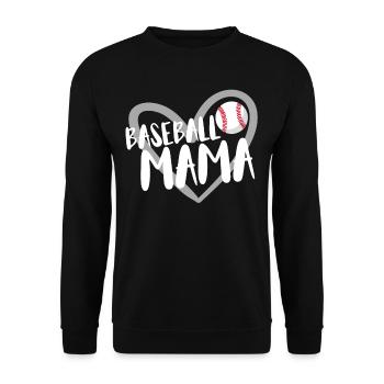Baseball for Baseball Players - Unisex Sweatshirt - black - Front - Alina (178cm) & Michal (187cm)