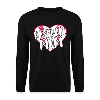 Baseball for Baseball Players - Unisex Sweatshirt - black - Front - Alina (178cm) & Michal (187cm)