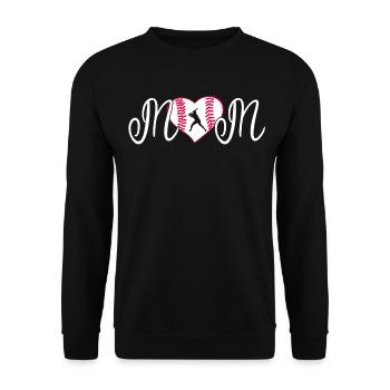 Baseball for Baseball Players - Unisex Sweatshirt - black - Front - Alina (178cm) & Michal (187cm)