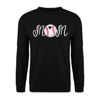 Baseball for Baseball Players - Unisex Sweatshirt - black - Front - Alina (178cm) & Michal (187cm)