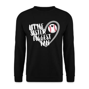 Baseball for Baseball Players - Unisex Sweatshirt - black - Front - Alina (178cm) & Michal (187cm)